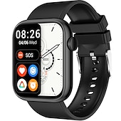 abordables Montres connectées-imosi qx7 montre intelligente 1,85 pouces smartwatch fitness montre de course bluetooth surveillance de la température podomètre rappel d&#039;appel compatible avec android ios femmes hommes étanche longue