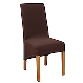 baratos Capa para Cadeira de Jantar-Capas para cadeiras de jantar, capas para cadeiras elásticas, capas protetoras para cadeiras com encosto alto em spandex capas de assento com elástico para sala de jantar, casamento