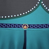 preiswerte Mädchen Verkleidung Kostüme-Buchwoche 2026: Prinzessin Anna, Kinderkleid, einfarbig, Partykleid, Bühnenkleid, Rundhalsausschnitt, lange Ärmel, Prinzessinnenkleid, 3-10 Jahre, Winter, Hellgrün