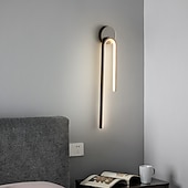 billige Vegglamper for innendørsbruk-led vegglamper innendørs kobber, moderne led vegglampebelysning 21,4&quot; lineær slankt rørformet gull veggmontert lampe for trapp, soverom