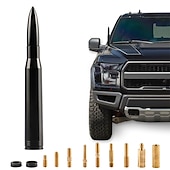 economico Decorazione e protezione carrozzeria-antenna universale per auto antenna proiettile antenna per camion compatibile con ford dodge chevrolet gmc toyota antenna radio accessori per auto rossi