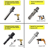cheap Drill Bit Set-Firewood Log Splitter Drill Bit Hex Shank Removable Wood Splitter Drill Bits Heavy Duty Drill Screw Cone Driver 38mm/42mm/45mm (1.475&quot;/1.625&quot;/1.75&quot;)