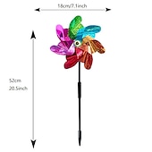 economico paletti decorativi da giardino-2 pezzi repellente per uccelli girandola per mulino a vento fai da te uccelli deterrente girandole d&#039;argento per la decorazione del giardino esterno del giardino