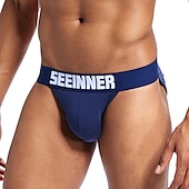 economico Slip, boxer ed intimo Uomo-Per uomo 1 confezione Mutandine di base Slip Cotone Antiparassitario A prova di perdita Alfabetico Vita normale Nero Bianco