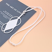 economico Pezzi di ricambio-telefono Custodia Per Apple Samsung Galaxy Universali Serie Classica Portatile Anti-perso con cinturino per telefono Tinta unita Gel di silice