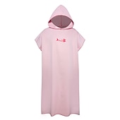 abordables Les serviettes-Peignoir à langer serviette poncho à capuche serviette à langer légère à séchage rapide extra longue en microfibre poncho de surf taille universelle pour hommes femmes adultes, convient pour la
