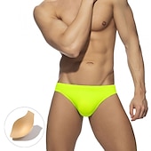 economico nuotata breve-Per uomo Costumi da bagno Slip da bagno Colore puro Antiparassitario A prova di perdita Spiaggia Piscina Di tendenza Semplice Blu chiaro Nero Media elasticità