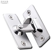 お買い得  建築用品-90 度掛け金ラッチステンレス鋼引き戸チェーンロックセキュリティツールハードウェアウィンドウキャビネットホテルホーム