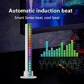 cheap Smart Lights-RGB LED Smart Light Voice-controlled Synchronous Rhythm Light Internet Popular Color Music Environment Light Car Desktop Sensing Creative Led Atmosphere Light