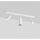 tanie Ściemnialne lampy sufitowe-reflektory sufitowe led regulowane ściemnianie stałe oświetlenie szynowe, 3-kierunkowe czarne oprawy punktowe do montażu na suficie, kierunkowe reflektory punktowe lampy akcentujące do przedpokoju