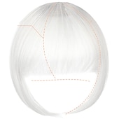 voordelige Pony-pony haar clip in extensions natuurlijke pony pony clip-on front nette platte knal een stuk lang steil haarstukje voor vrouwen