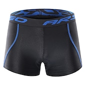 cheap Men&#039;s Underwear &amp; Base Layer-Arsuxeo Men&#039;s Cycling Under Shorts Cycling Padded Shorts Bike Underwear Shorts 5D Padded Gel Bottoms Quick Dry Sports Winter Black Red Black Yellow Mountain Bike MTB Clothing