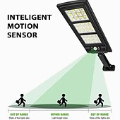 abordables appareils électroménagers-Motian lampe à led solaire 6000k lampadaire avec télécommande 3 fonction corps humain lumière à induction alimentation de cour extérieure