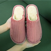 cheap Home Slippers-Home Slippers for Women Men, Fuzzy House Slippers Memory Foam  Slippers Slip on Cozy Bedroom Shoes Anti-Skid Rubber Sole Indoor Outdoor Shoes