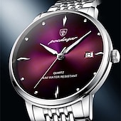 cheap Quartz Watches-The new POEDAGAR/ P868 brand men&#039;s watch waterproof glow-in-the-dark slim calendar quartz watch is a hit with foreign trade
