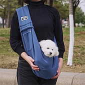 cheap Dog Travel Essentials-Dog Cat Pets Carrier Bag Travel Backpack Shoulder Messenger Bag Dog Carrier Backpack Adjustable Breathable Foldable Solid Colored Classic Cotton Baby Pet puppy Small Dog Training Outdoor Hiking Green