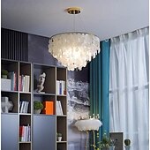 economico Lampadari-Lampadario 4 luci 50 cm scocca in metallo finiture verniciate moderno 110-120v / 220-240v