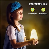 economico Lucine notturne per bambini e neonati-anatra ha condotto le luci notturne simpatica lampada in silicone ricaricabile usb sensore di temporizzazione lampada da comodino per camera da letto regalo per bambini