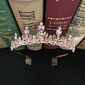economico Fasce e corone-Bambino Da ragazza Accessori per capelli Attivo Dolce Esterno Regali di Natale Tinta unita Metallo Metallizzato Rosa Rosso