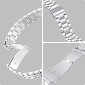 billige Samsung klokkebånd-Klokkerem til Samsung Watch 3 45mm, Galaxy Wacth 46mm, Gear S3 Classic / Frontier, Gear 2 Neo Live Rustfritt stål Erstatning Stropp 22mm Armbånd