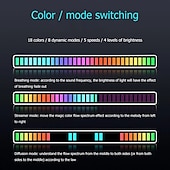 cheap Smart Lights-RGB LED Smart Light Voice-controlled Synchronous Rhythm Light Internet Popular Color Music Environment Light Car Desktop Sensing Creative Led Atmosphere Light