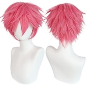 olcso Party Parókák-rövid fekete férfi cosplay paróka karneváli karácsonyi jelmez partira