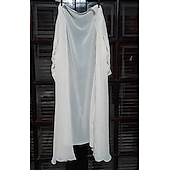 tanie okłady dla mamy-Stylowy otulacz dla kobiet Elegancka ochrona przed słońcem 3/4 długości rękawa Szyfonowe otulacze dla gości weselnych z czystym kolorem na wiosenne i letnie wesele