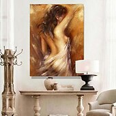 preiswerte Nude Art-handgemachtes Ölgemälde handgemalte vertikale Menschen zeitgenössische moderne gerollte Leinwand (kein Rahmen)