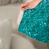 economico Abiti natalizi per bambini-Bambino Da ragazza Vestito Abito fiocco di neve Animali Farfalla Manica lunga Informale Colletto di pelliccia Girocollo Adorabile Giornaliero Poliestere Sopra il ginocchio Abito casual Vestito