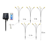 cheap Pathway Lights &amp; Lanterns-5 Pack Solar Firefly Lights Outdoor Waterproof Garden Light Remote Control Solar/USB Powered 8 Modes Lighting Solar Swaying Lights Courtyard Patio Pathway Decoration Solar Landscape Light
