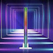 cheap Smart Lights-RGB LED Smart Light Voice-controlled Synchronous Rhythm Light Internet Popular Color Music Environment Light Car Desktop Sensing Creative Led Atmosphere Light