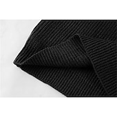 billige genser for menn-Herre Turtleneck genser Genser Pullover genser Herre Turtle Neck Jumper Riflet Strikke Avklipt Strikket Rullekrage Moderne Moderne Dagligdagstøy Ut på byen Klær Høst vinter Svart Hvit M L XL
