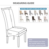cheap Dining Chair Cover-Dining Chair Covers Water Repellent Stretch High Back Dining Chair Cover Slipcover Spandex Chair Seat Covers with Elastic Band for Wedding,1 Pcs
