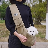 cheap Dog Travel Essentials-Dog Cat Pets Carrier Bag Travel Backpack Shoulder Messenger Bag Dog Carrier Backpack Adjustable Breathable Foldable Solid Colored Classic Cotton Baby Pet puppy Small Dog Training Outdoor Hiking Green