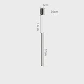 economico Luci a sospensione-lampada a sospensione a led design lineare, 56 cm cavo a 1 luce linea regolabile lampada a sospensione design per camera da letto soggiorno bar caffetteria argento luminoso/coppe (lampadina inclusa)