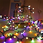 cheap Plug String Lights-Elegant Wedding Party Reception String Lights – 10M/5M, 250/500 LEDs Firecracker &amp; Mini Ball Fairy Lights, 8 Modes, Outdoor Xmas Garland for Home Decor
