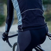 economico Maglie da uomo-Per uomo Maglia da Ciclismo Blocco di colori Manica Lunga Bicicletta Maglia Top con 3 tasche posteriori Mountain Bike MTB Ciclismo su strada Asciugatura Rapida Strisce Riflettenti Tasca Posteriore