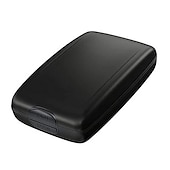 economico porta carte e custodie-Portafoglio portacarte di credito da scrivania portacarte da visita custodia portacarte in acciaio inox plastica ABS portacarte per donne uomini