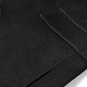 preiswerte Herren-Blazer &amp; -Anzüge-Herren Wintermantel Wollmantel Mantel Urlaub Geschäft Winter Wolle warm Draussen Oberbekleidung Bekleidung Modisch Warm-Ups Einfarbig Tasche Kargen Einreihiger Verschluss