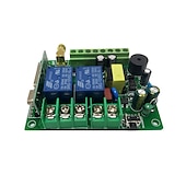 お買い得  スマートスイッチ-433 mhz ac 110v 220v 2ch rf リモートコントロールスイッチコントローラユニバーサル rf リレー受信機用ライトガレージドアオープナーモーターアップダウンストップ 433mhz