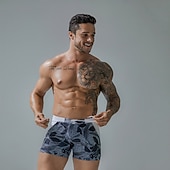 olcso férfi boxer úszónadrág-Férfi Deszkás short Úszónadrágok Nyári rövidnadrág Úszórövid Zseb Zsinór Rugalmas derék Grafika Mokaszinok Légáteresztő Rövid Hétköznapi Napi Szabadság Divat Utcai sikk Fekete Poros kék