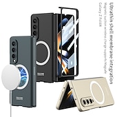 お買い得  サムスン用ケース-電話 ケース 用途 サムスンのギャラクシー Z Fold 5 Z Fold 4 マグセーフ搭載 磁石バックル 全身保護 耐埃 ソリッド TPU