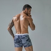 olcso férfi boxer úszónadrág-Férfi Deszkás short Úszónadrágok Nyári rövidnadrág Úszórövid Zseb Zsinór Rugalmas derék Grafika Mokaszinok Légáteresztő Rövid Hétköznapi Napi Szabadság Divat Utcai sikk Fekete Poros kék