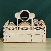 levne Skládačky-3D dřevěné puzzle DIY model santa&#039;s factory puzzle hračka dárek pro dospělé a dospívající festival / dárek k narozeninám