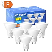 cheap LED Spot Lights-12pcs 6pcs 6W Spotlight Track LED Light Bulb 600lm GU10 20 LED Beads SMD 2835 60W Halogen Equivalent Warm Cold White 110-240V