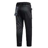 preiswerte Unterteile-Herren Wasserdichte Wanderhose Fleece-gefütterte Hose Softshellhosen Winter Außen Regular Fit warm Fleece-Futter Abnehmbares Vlies Atmungsaktiv Hosen / Regenhose Unten Dunkelgrau Schwarz / Orange