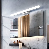 billige Vanity-lamper-servantlys led speil frontlampe vanntett ip20 led baderomslys over speil veggbelysningsarmaturer for bad soverom stue skap 110-240v