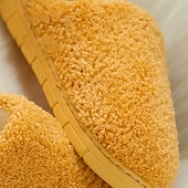 cheap Home Slippers-Home Slippers for Women Men, Fuzzy House Slippers Memory Foam  Slippers Slip on Cozy Bedroom Shoes Anti-Skid Rubber Sole Indoor Outdoor Shoes