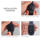 رخيصةأون عصابات الساعات الأخرى-حزام إلى TomTom Adventure Golfer 2, Runner Spark 3/2 Cardio+Music سيليكون إستبدال حزام مطاط متنفس عصابة الرياضة معصمه