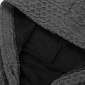 baratos Casacos de Inverno-Mulheres Plus Size Parka Botão Bolsos Tecido Ao ar livre Casual Manga Longa Com Capuz Padrão Inverno Outono Verde Escuro Azul Escuro Vermelho L XL XXL 3XL 4XL